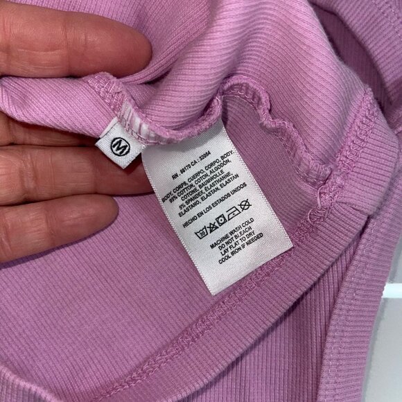 TLA Anthropologie Womens Tank Dress Size Medium Lavender Ribbed Cutout Waist - Picture 10 of 10